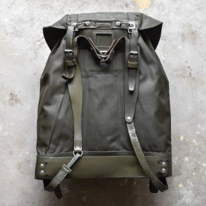 il_794xN.3137463177_zw3h Vintage 80's Swiss Army Backpack Leather Rubber Rucksack Tornister Bag Hiking Bush Craft Outdoor Rugged Camping Motorcycle Biker Riding