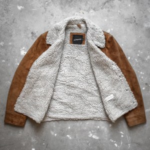 il_794xN.3447981343_p0dt Vintage 70's Sherpa Lined Brown Suede Leather JCPenney Ranch Jacket Coat Western Cowboy Rugged Cowhide