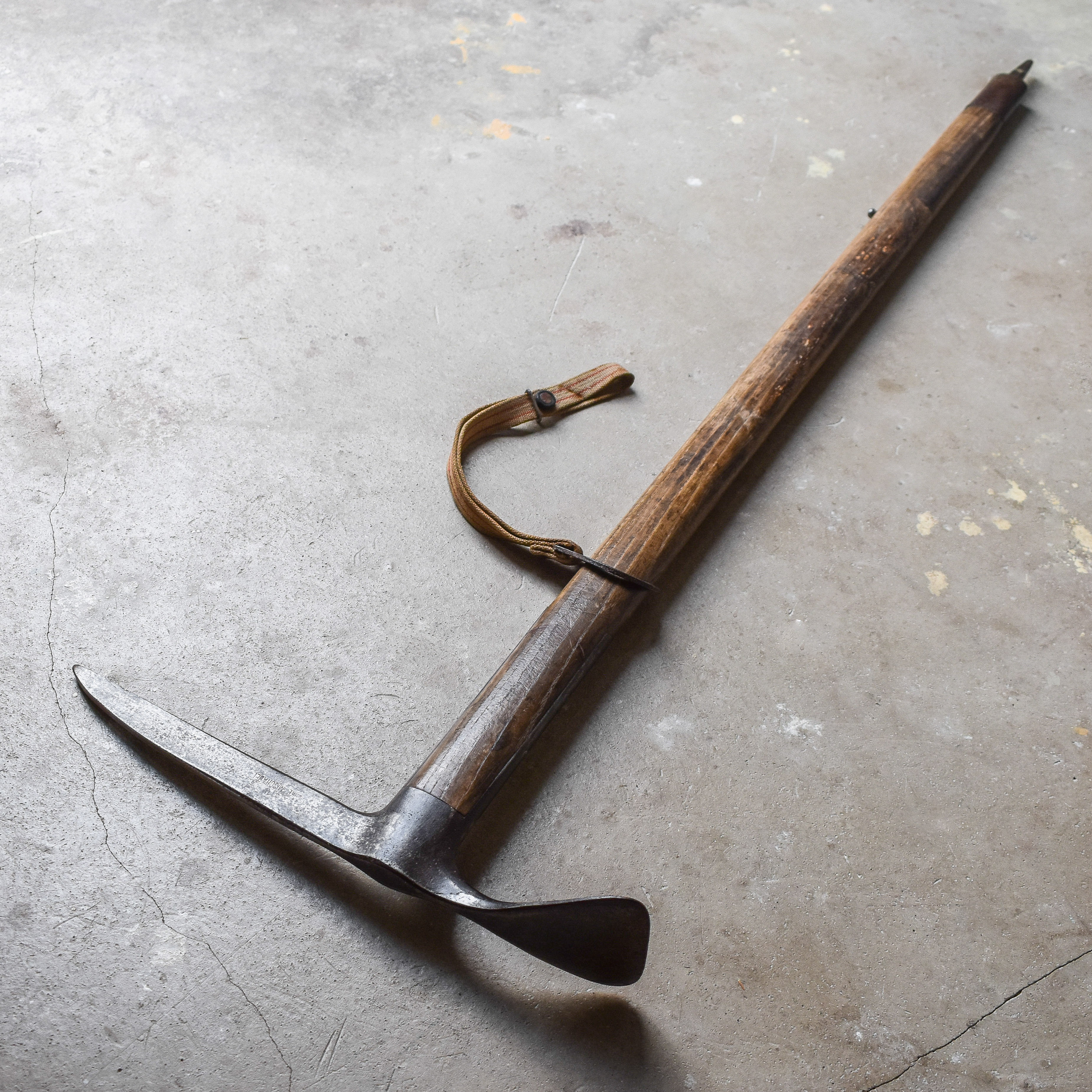 Antique Vintage 1930s 30s Mountaineering Ice Pick Ax Axe Alpine Axe Mountain Tool Gear Glacier Cabin Lodge Decor
