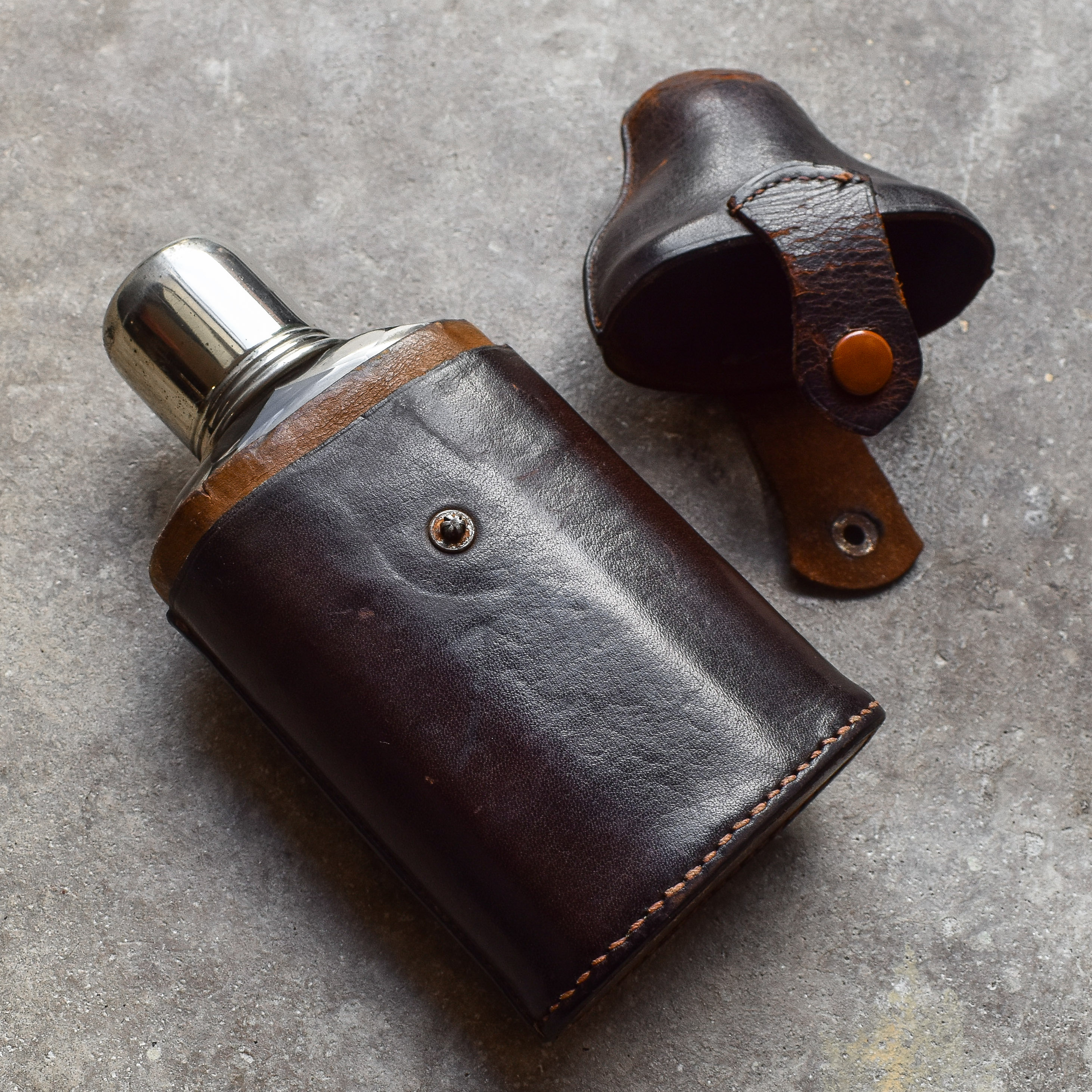 vintage-50s-1950s-german-hip-flask-bottle-canteen-flacon-leather-mens-gift-decor-hunting-hiking (4)