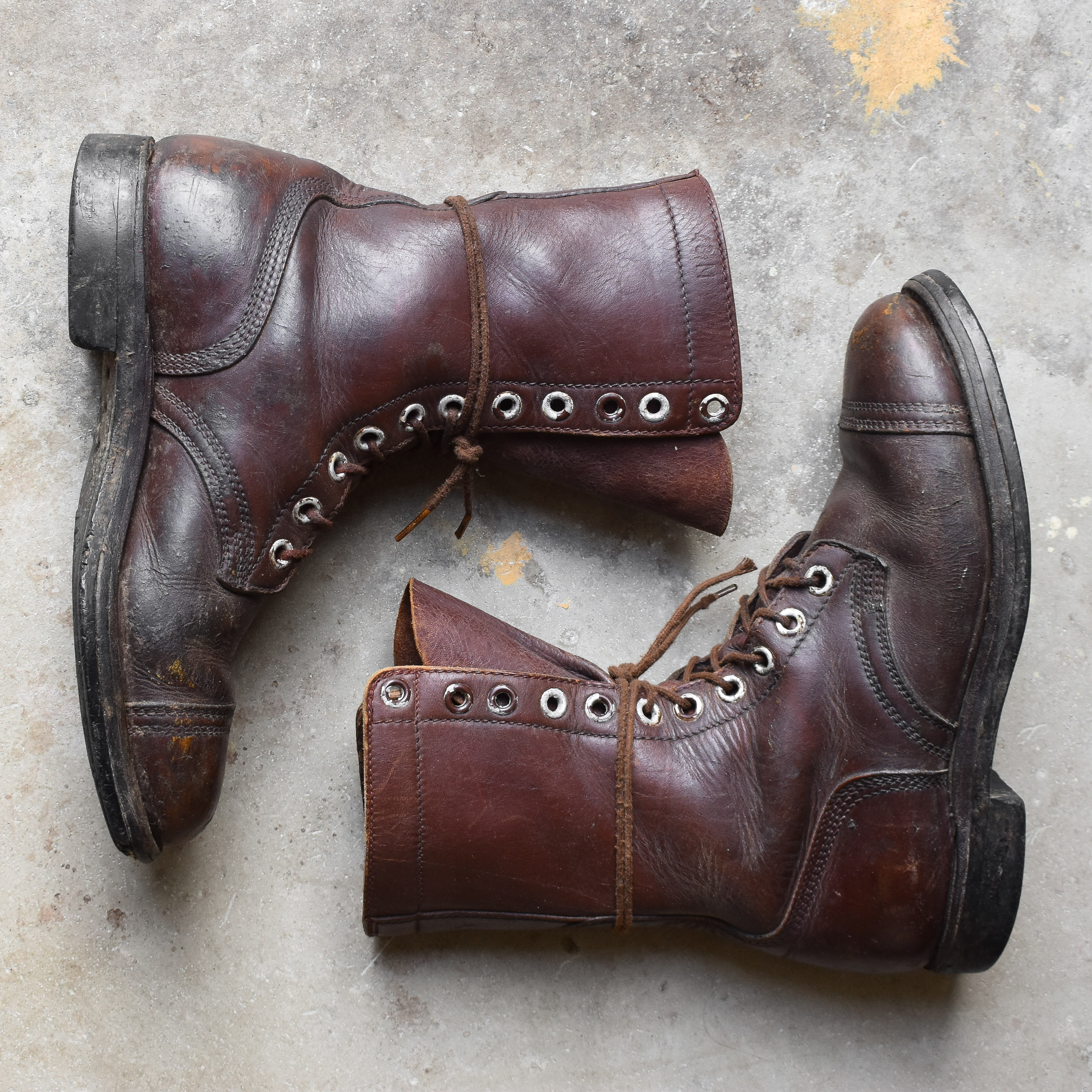 vintage-50s-dutch-army-kl-leather-ammo-service-working-trooper-boots-brown-rugged-style-mens-grunge (2)