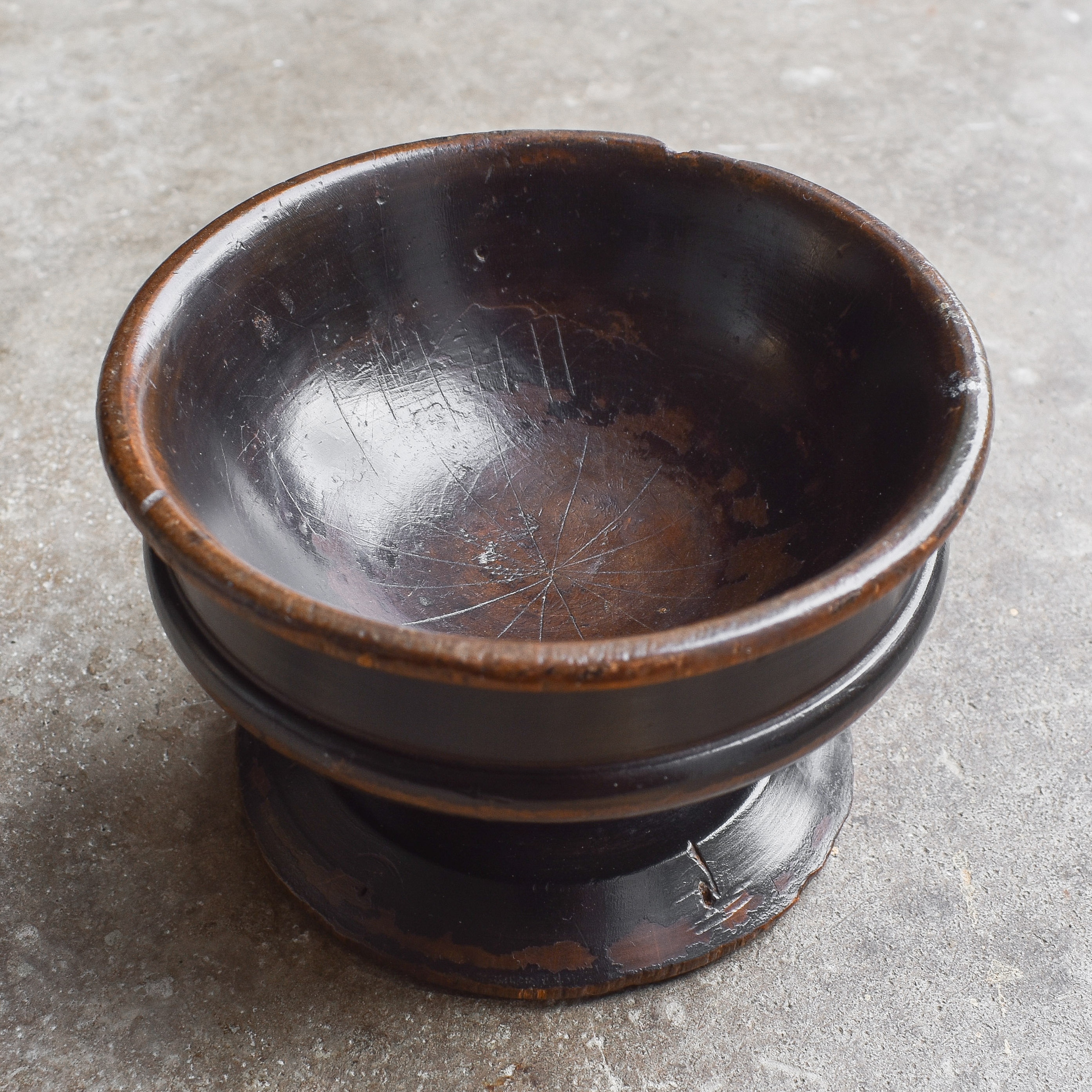 Antique Vintage 19th Century 1800s Mahogany Tobacco Pipe Dish Stand Wood Decor Gentleman Mens Room Shop Decor Gift Cabin Lodge Cottage Brown