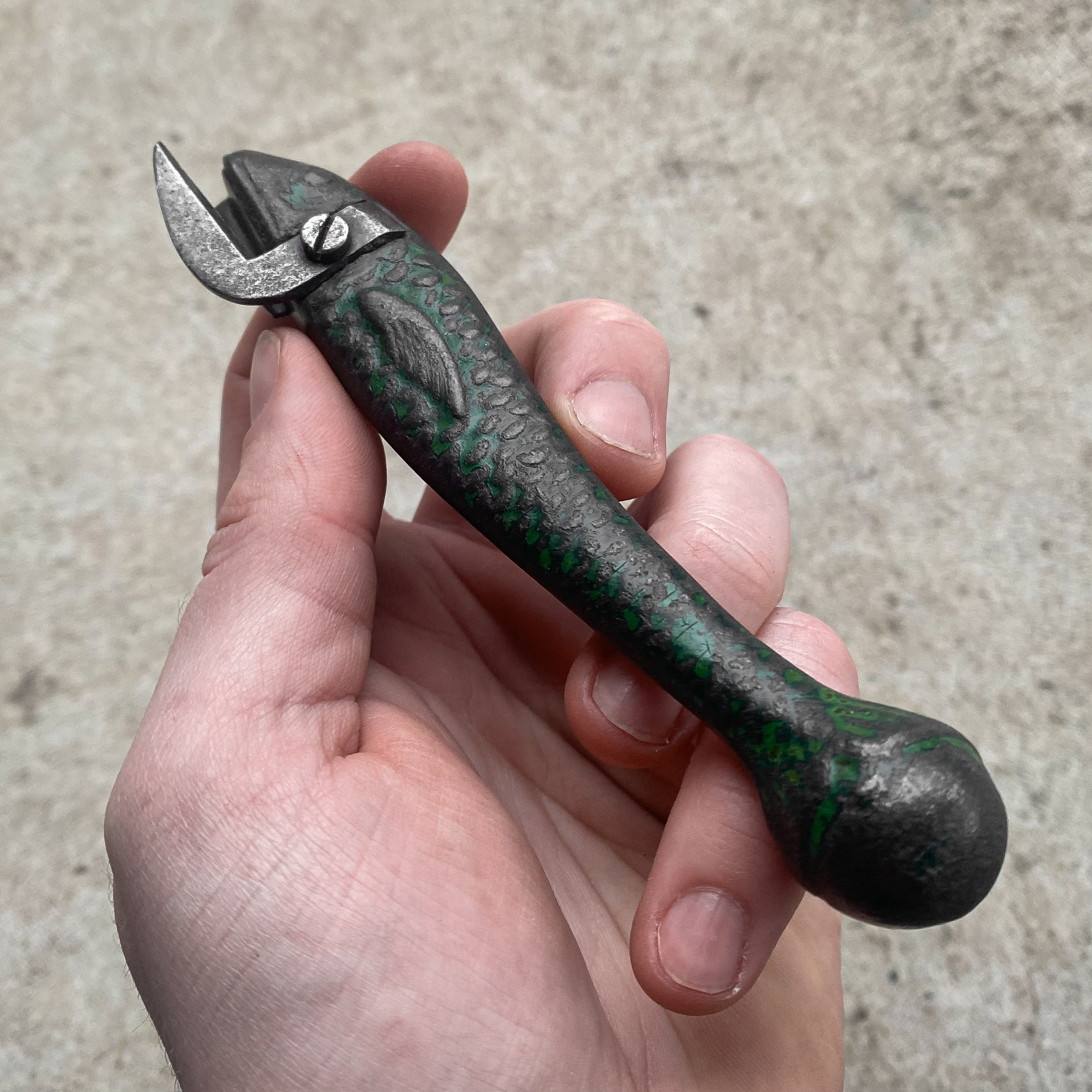 antique-vintage-20s-1920s-fish-sardine-shaped-can-opener-kitcher-decor-gift-metal (1) Antique Vintage Early 1900s Fish Sardine Shaped Tin Can Opener Curiosity Collection