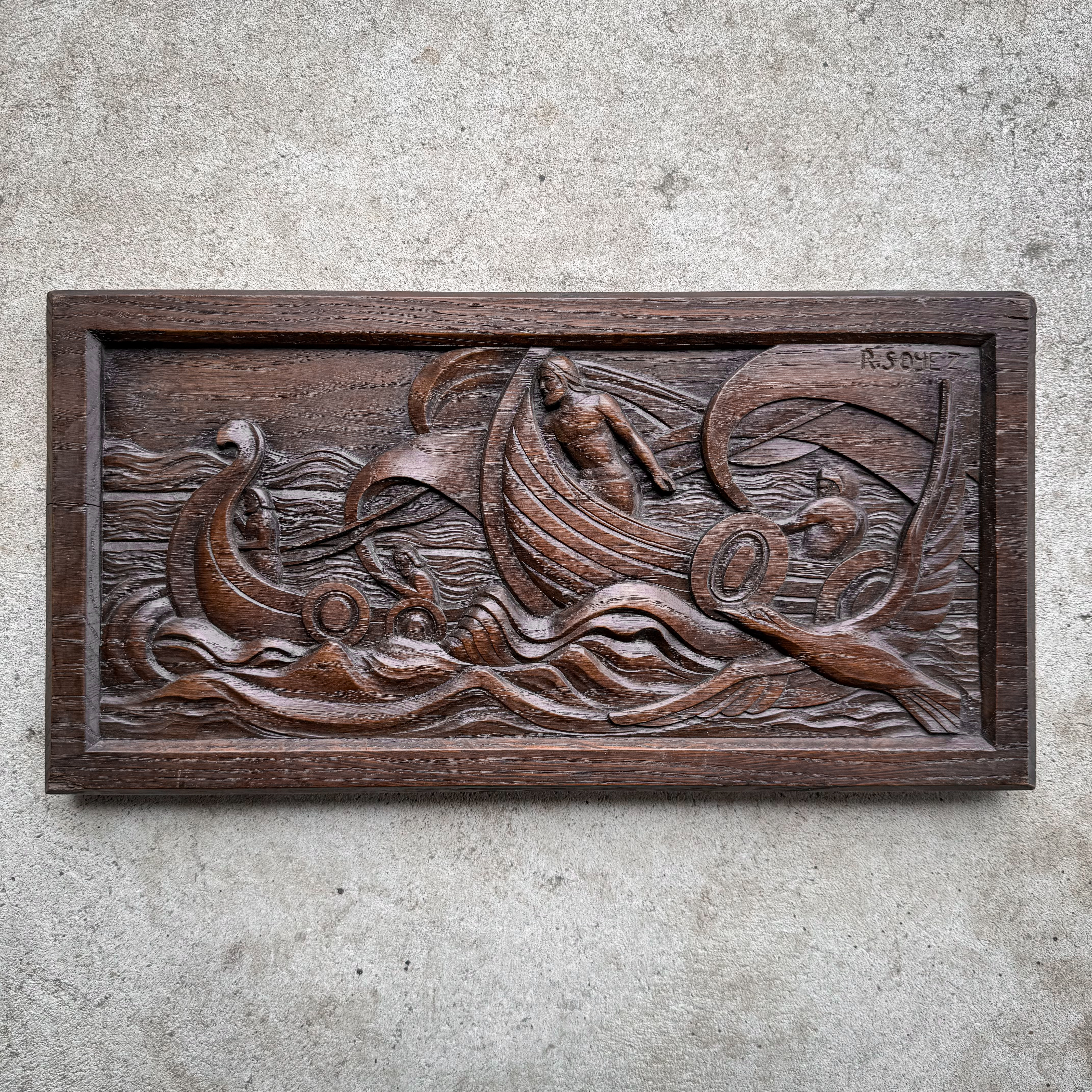 antique-vintage-early-1900s-folk-art-wooden-viking-wood-haut-relief-hand-carved-carving-sculpture-decor-collection-gift (3)