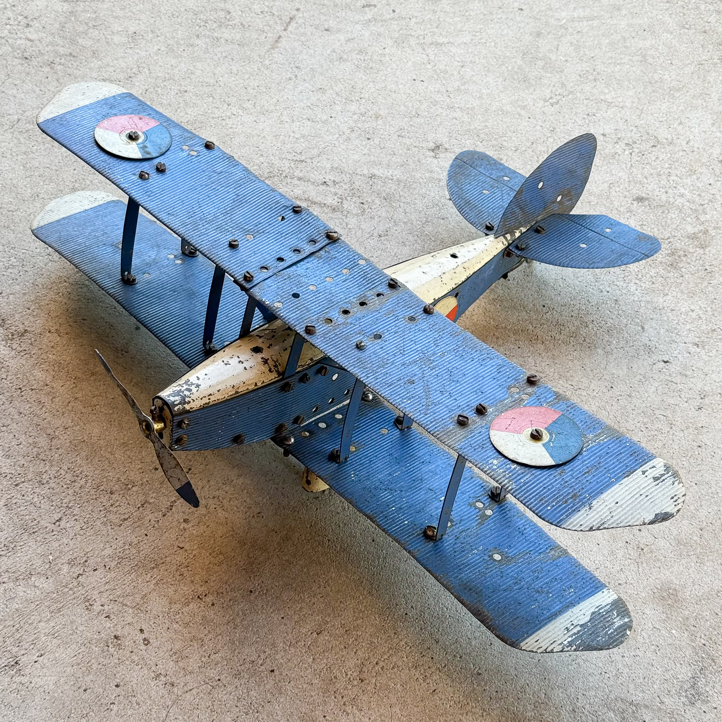 antique-vintage-1930s-30s-british-meccano-tin-toy-airplane-plane-decor-collection-gift-floatplane (16)